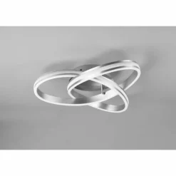 Luminaires Trio Plafonnier Trio-Leuchten Yara LED Nickel mat, 1 lumière* Éclairage Led