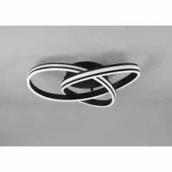 Luminaires Trio Plafonnier Trio-Leuchten Yara LED Noir, 1 lumière* Éclairage Led