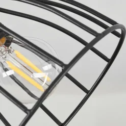 Luminaires Scandinaves-hofstein Plafonnier Tros Écru, Noir, 1 lumière