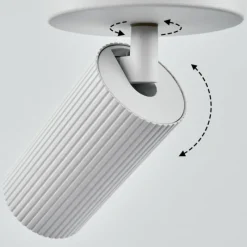 Luminaires Scandinaves-hofstein Plafonnier Trutielle Blanc, 1 lumière