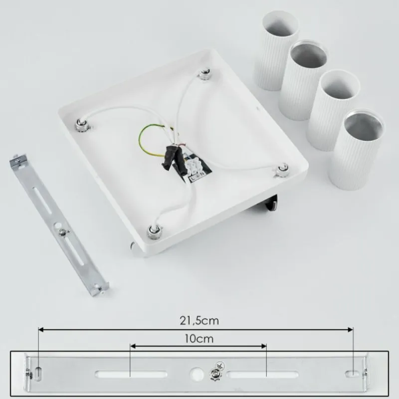 Luminaires Scandinaves-hofstein Plafonnier Trutielle Blanc, 4 lumières