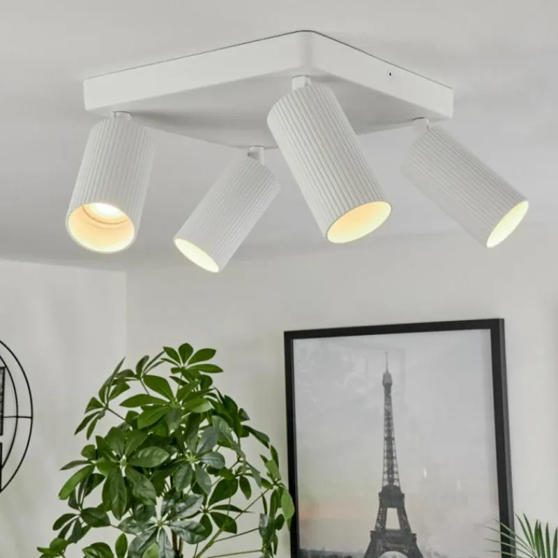 Luminaires Scandinaves-hofstein Plafonnier Trutielle Blanc, 4 lumières