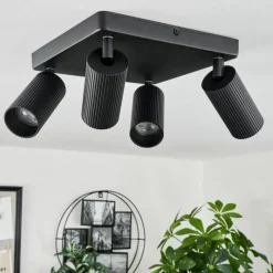 Luminaires Scandinaves-hofstein Plafonnier Trutielle Noir, 4 lumières