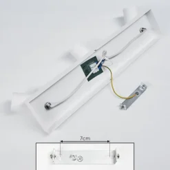 Lampes Vintages & Rétros-hofstein Plafonnier Tulla Blanc, 3 lumières