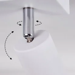 Lampes Vintages & Rétros-hofstein Plafonnier Tulla Blanc, 3 lumières