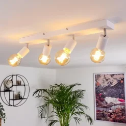 Lampes Vintages & Rétros-hofstein Plafonnier Tulla Blanc, 4 lumières