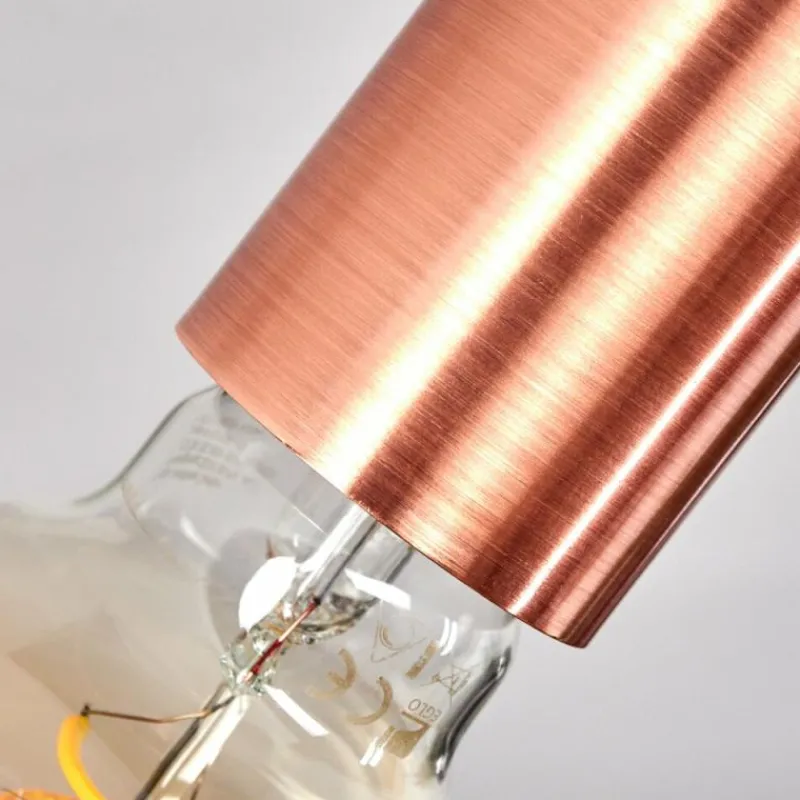 hofstein Plafonnier Tulla Cuivre, Noir, 4 lumières