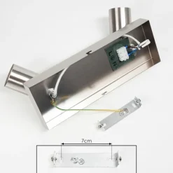 Lampes Vintages & Rétros-hofstein Plafonnier Tulla Nickel mat, 2 lumières