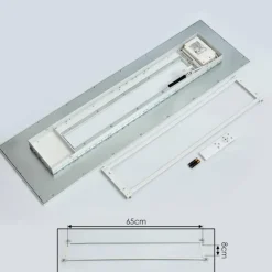 hofstein Plafonnier Turbalá LED Blanc, 1 lumière, Télécommandes, Changeur de couleurs* Éclairage Led