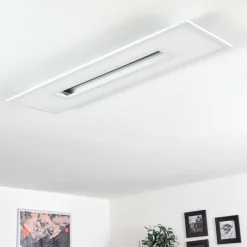 hofstein Plafonnier Turbalá LED Blanc, 1 lumière, Télécommandes, Changeur de couleurs* Éclairage Led