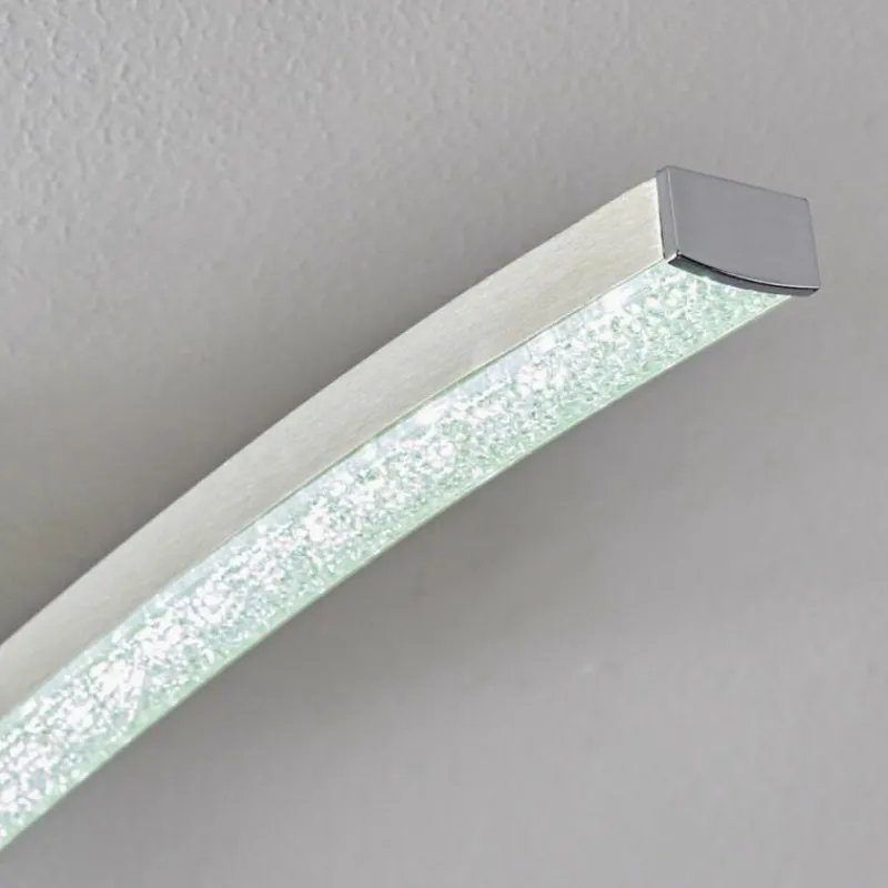 hofstein Plafonnier Tusula LED Acier inoxydable, 3 lumières