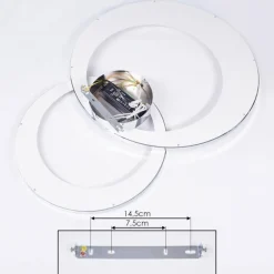 hofstein Plafonnier Tuzik LED Chrome, 1 lumière