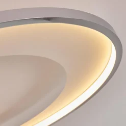 hofstein Plafonnier Tuzik LED Chrome, 1 lumière