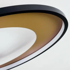 Lampes Dorées-hofstein Plafonnier Tuzik LED Or, Noir, 1 lumière