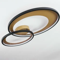 Lampes Dorées-hofstein Plafonnier Tuzik LED Or, Noir, 1 lumière