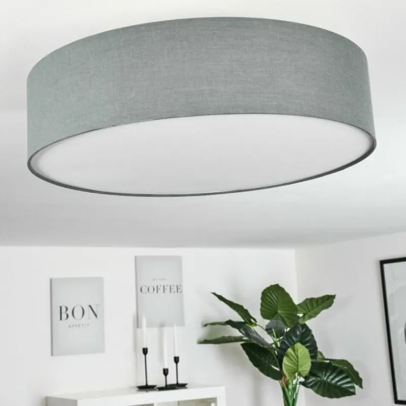 Lampes En Tissu-hofstein Plafonnier Tveid Nickel mat, 3 lumières