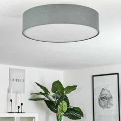 Lampes En Tissu-hofstein Plafonnier Tveid Nickel mat, 3 lumières