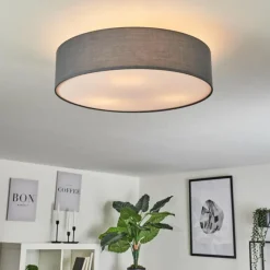 Lampes En Tissu-hofstein Plafonnier Tveid Nickel mat, 3 lumières