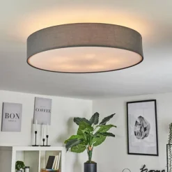 Lampes En Tissu-hofstein Plafonnier Tveid Nickel mat, 5 lumières