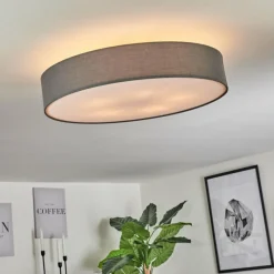 Lampes En Tissu-hofstein Plafonnier Tveid Nickel mat, 5 lumières
