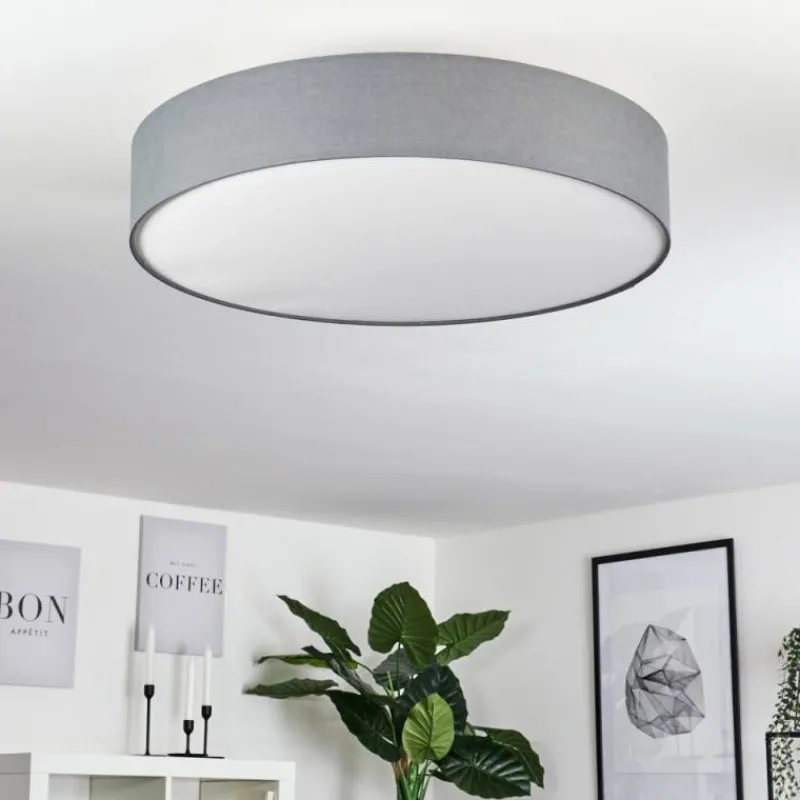 Lampes En Tissu-hofstein Plafonnier Tveid Nickel mat, 5 lumières