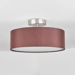 Lampes En Tissu-hofstein Plafonnier Tveid Nickel mat, 2 lumières