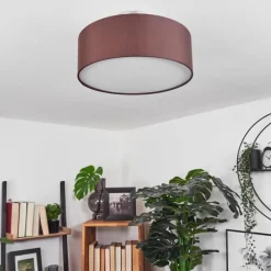 Lampes En Tissu-hofstein Plafonnier Tveid Nickel mat, 2 lumières