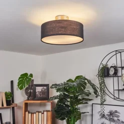 Lampes En Tissu-hofstein Plafonnier Tveid Nickel mat, 2 lumières