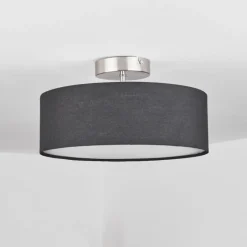 Lampes En Tissu-hofstein Plafonnier Tveid Nickel mat, 2 lumières