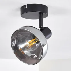 hofstein Plafonnier Tyksov Noir, 1 lumière