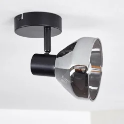 hofstein Plafonnier Tyksov Noir, 1 lumière