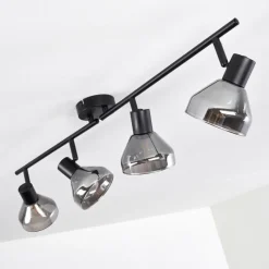 hofstein Plafonnier Tyksov Noir, 4 lumières