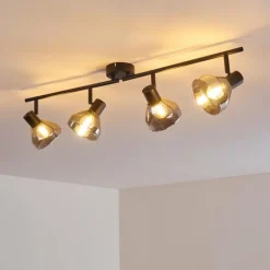 hofstein Plafonnier Tyksov Noir, 4 lumières