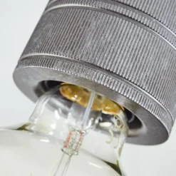 Lampes Vintages & Rétros-hofstein Plafonnier Tyldom Gris, Argenté, 4 lumières