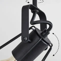 Lampes Vintages & Rétros-hofstein Plafonnier Uatuasa Écru, Noir, 2 lumières