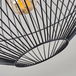 Style Boho-Chic-hofstein Plafonnier Unafo Noir, 1 lumière