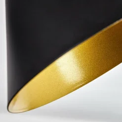 Lampes Dorées-hofstein Plafonnier Upiano Chrome, Noir, 3 lumières