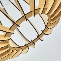 Lampes À Boules-hofstein Plafonnier Valkom Bois clair, 1 lumière