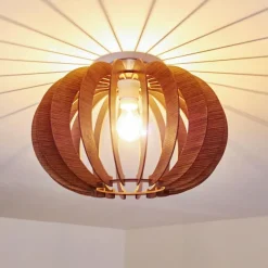 hofstein Plafonnier Valkom Brun, 1 lumière