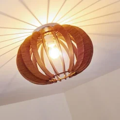 hofstein Plafonnier Valkom Brun, 1 lumière