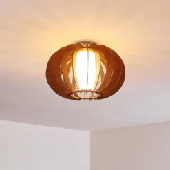 hofstein Plafonnier Valkom Nickel mat, 1 lumière* Plafonniers