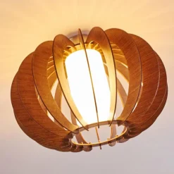 hofstein Plafonnier Valkom Nickel mat, 1 lumière* Plafonniers