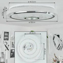 hofstein Plafonnier Vallecito LED Blanc, 1 lumière* Éclairage Led