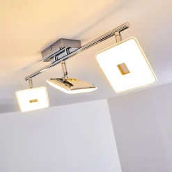 hofstein Plafonnier Vallorbe LED Chrome, 3 lumières* Spots Et Projecteurs