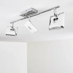 hofstein Plafonnier Vallorbe LED Chrome, 3 lumières* Spots Et Projecteurs