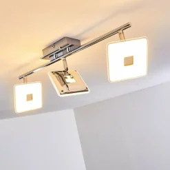 hofstein Plafonnier Vallorbe LED Chrome, 3 lumières* Spots Et Projecteurs