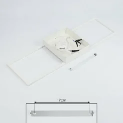 hofstein Plafonnier Vaseux LED Blanc, 1 lumière* Éclairage Led