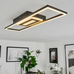 hofstein Plafonnier Vaseux LED Noir, Blanc, 1 lumière