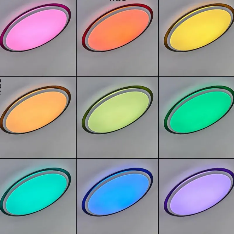 hofstein Plafonnier Vejle LED Blanc, 2 lumières, Changeur de couleurs