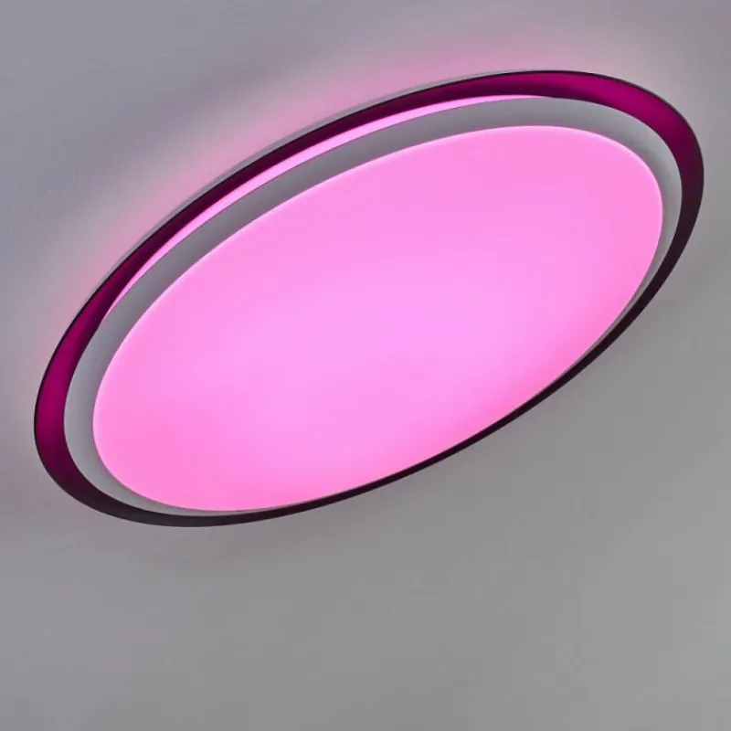 hofstein Plafonnier Vejle LED Blanc, 2 lumières, Changeur de couleurs